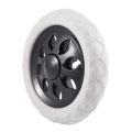 2 PCS Black White Plastic Core Foam Cartwheel Casters. 