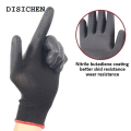 DISICHEN Hot Selling PU Nitrile Safety Coating Nylon Cotton Work Gloves Palm Coated Gloves Mechanic Working Protective Gloves Professional Supplies. 