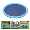 Portable Inflatable Water Spray Fountain Pool Mat Bath Summer Cool Dog Bathtub 150CM Large. 