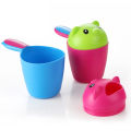 Cute Bear Baby Bathroom Shower Shampoo Rinse Cup Hair Washing Spoon with Handle. 