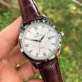 Pablo Raez Brand New Fashion Casual Man Watch Automatic Date Luxury Business Wrist Watch High Quality Brown Leather Popular Men's Watch. 