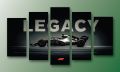 5-Piece Canvas Wall Art Set – LEGACY F1 Racing Car Wall Art Poster Print. 