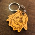 2D - GorillaZ - Band - All Natural Nepali/Nepalese Wood/Wooden Keyring/Keychain/Key Holder. 