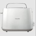 PHILIPS Daily Collection 830W 2 Slice Pop-Up Toaster with Integrated Bun Rack HD2582/00 (White/Black). 