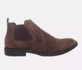 Suede Premium Quality Genuine Leather Boots For Men - Coffee, Brown | Fashion Suede Leather Boot For Men. 