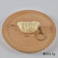 Mini Momo Dumpling Keyring – Cute Food-Themed Keychain, Acrylic/Resin Hanging Charm Accessory for Keys, Bags & Gifts | Momo Key Chain. 