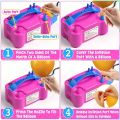 Bizzy Electric balloon pump balloon blowing machine air pump double hole automatic air pump inflatable balloon machine wedding room ba. 
