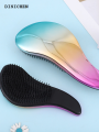 DISICHEN Fashion 1pc Magic Anti-static Hair Brush Handle Plastic Electroplate Comb Shower Shampoo Massage Comb Salon Hair Styling Tools. 