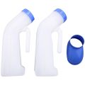 NAMUNY 2 Packs Unisex Spill Proof Urinal for Men and Women with Screw Lid Urinal Funnel for Travel Outdoor. 