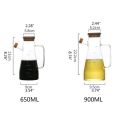 Soy with Handle Cooking Vinegar Glass Storage Bottles Sauce Container Kitchen Tool Oil Bottle Condiment Bottle Olive Oil  Dispenser. 