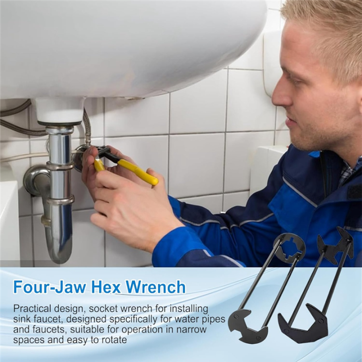 Sink%20Wrench,%20Faucet%20Wrench,%20Plumber'S%20Wrench,%20Universal%20UnderSink%20Plumber'S%20Wrench,%20Faucet%20Wrench%20for%20Small%20Spaces%20Easy%20Install%20Easy%20to%20Use%202Pcs%20-%20Image%208
