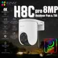 Ezviz H8c Pro 8MP 4K Outdoor Pan & Tilt Wired/Wireless CCTV Camera With Color Night Vision,Two Way Audio and SD Card Supported (SD Card Not Included). 