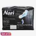 Nari Sanitary Pads Whole Night Pack XXL-320MM 8 Pcs With Ultra Extra Wings Set Of 3. 