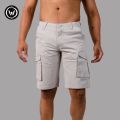 Wraon Light Grey Solid Premium Cotton Box Half Pant For Men - Fashion | Half Pants For Men | Men's Wear | Cotton Pants |. 