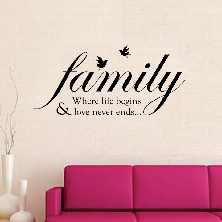 Artsy Home Family Quote Wall Sticker