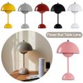 Gifts USB Rechargeable Flower Bud Table Lamp Lighting Tools Three Speed Adjustment Indoor Lighting Fixture Touch Switch Bedside Table Light. 