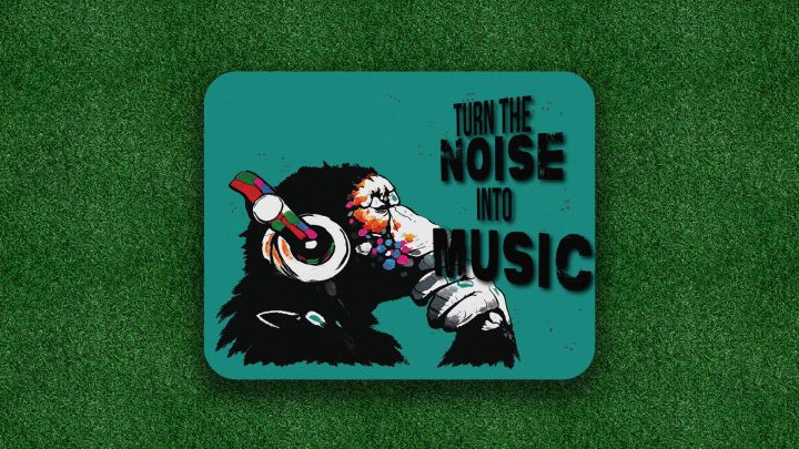 Turn the Noise into Music Monkey Mouse Pad