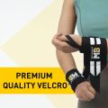 MuscleBlaze Wrist Support Wrap Black & White Free Size for Powerlifting Bodybuilding Premium Quality. 