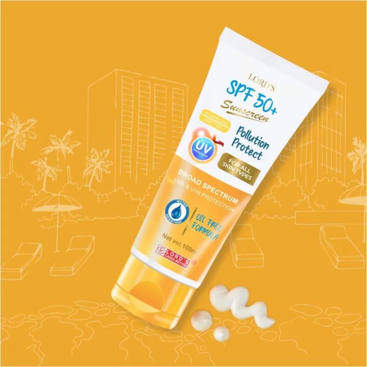 Lords%20SPF%2050%20Sunscreen%20with%20No%20White%20Cast%20Pollution%20Protect%20100%20ml%20-%20Image%204