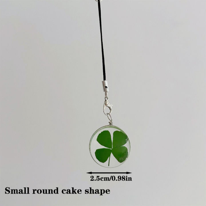 1PCS%20New%20Green%20Lucky%20Four%20Leaf%20Clover%20Keychain%20Lucky%20Clover%20Glass%20Pendant%20Phone%20Strap%20Cologo%20-%20Image%204