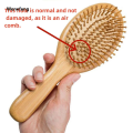 Wenefang Eco Bamboo Hair Brush Nature Wooden Anti-Static Detangle Brush Hair Portable Scalp Massage Comb Air Cushion Styling Tools for Women Men. 
