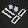 NAMUNY 2pcs DIY Plastic Toilet Seat Screws Fixings Fit Toilet Seats Hinges Repair Tools Type&Size:5# 4.4X2.4Cm. 
