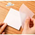 ProArt Transparent Sticky Notes With Free Pentonic Ball Pen ( 7.5x7.5cm, 50 Sheets ) | Multipurpose Transparent Sticky Notes. 