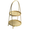 ARELENE 4X Bamboo Weaving Wicker Baskets Dish Handmade Home Decoration Storage Fruit Bread Food for Kitchen Organizer. 