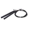 Black Jump Rope Ultra-Speed Ball Bearing Skipping Rope Steel Wire Jumping Ropes For Boxing Gym Fitness Training. 