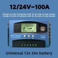 High Efficiency Digital Display MPPT Solar Charge Controller 30A 40A 100A Protects Battery Solar Control Panel 12V/24V Power Controller Home Use. 