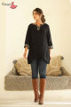 Aamayra Fashion House Black Coloured Short Kurti For Women. 