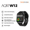 AQFIT W12 Smart Watch | IP68 Water Resistant | 1.69” Display| 30 Days Standby | Blood Oxygen | Heart Rate Monitoring - TechStudio. 