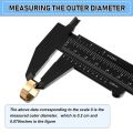 FORIDE 10 Pcs 150 mm Mini Plastic Caliper Vernier Caliper Double Scale Sliding Gauge Measuring Tool for Student Office 5 Colors. 