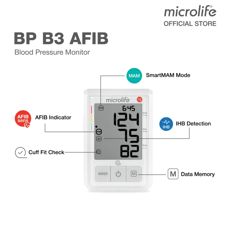 Microlife%20BP%20B3%20AFIB%20%7C%20Blood%20Pressure%20Monitor%20with%20Atrial%20Fibrillation%20Detection%20%7C%20Upper%20Arm%20Automatic%20BP%20Machine%20%7C%20AFIBsens%20Technology%20for%20Stroke%20Risk%20Detection%20%7C%20Gentle+%20Technology%20for%20Comfortable%20Measurement%20%7C%20Clinically%20Validated%20for%20Accuracy%20-%20Image%202