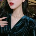 【Hottest Trends】Moon Star Hidden Moon Pearl Necklace Clavicle Chain Female Super Fairy Temperament God Neck Chain Pendant Choker Collar. 