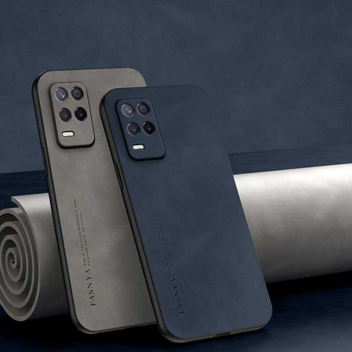 Lenuo For Realme8（4G） / Realme 8 Pro Case Luxury Sheepskin Leather Shockproof Matte Back Cover