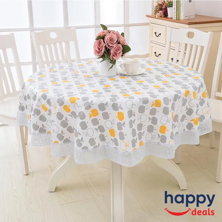 Tablecloth%20Round%20Shape%20Dining%20Table%20Party%20Waterproof%20Tablecover%20Household%20Supplies%20(%20Colour%20And%20Print%20Desing%20May%20Vary)%20-%20Image%202