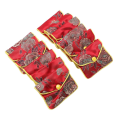 ZOROOM 120x Small Jewelry Box Jewelry Red Jewelry Bag Embroidered Silk Cloth Bag Coin Purse. 