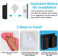 Wall Mount Adhesive Charging Phone Holder Storage Organizer Box - Black. 