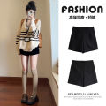 2025 spring and summer new black suit super shorts women's autumn and winter high-waisted slim tight hot pants hot girls sports wear. 