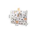Foldable  Quilt storage bag Neat Handbags Portable  Dustproof wardrobe organizer bags Waterproof Dustproof  Cartoon cow printing for Home organization  Travel packing  Kids' room  College dorms. 