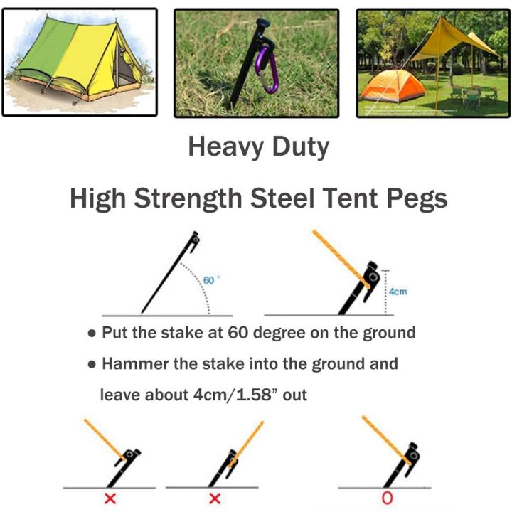 8%20Pack%20Tent%20Stakes%20Tent%20Pegs%20for%20Camping%20Steel%20Tent%20Stakes%20,30cm%20-%20Image%203