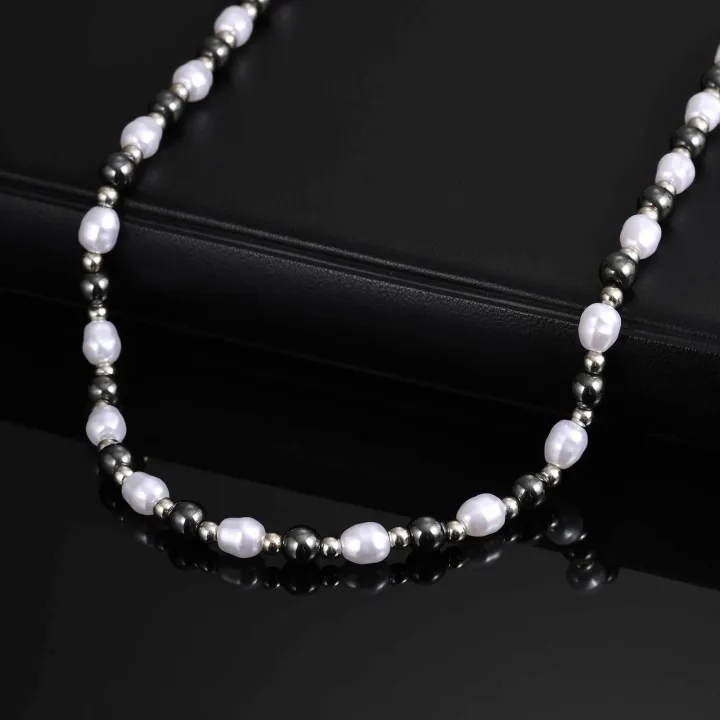 Pearl%20Bead%20Necklace%20for%20Men%20Boys,Natural%20Hematite%20Beaded%20Collars,Hip%20Hop%20Simple%20Jewelry%20Gifts%20-%20Image%205