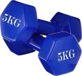 5 kg Filled Dumbbells set of 2 PC Fixed Weight Dumbbell (5Kg x 5Kg) Fixed Weight Dumbbell  (10 kg). 