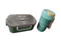 Microwave Safe 1000ml Leak Proof Lunch Box And Tumbler Water Bottle Set. 