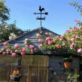 TWEXQNY 2X Rooster Weather Vane - Retro Cockerel Weathervane Silhouette - Decorative Wind Direction Indicator for Outdoor. 