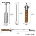 Wenefang Wood Handle Removable Three-stage Gas Burner Outdoor Camping 2025 New Torch Cooking Bbq Igniter Cassette Gas Tank Highpower Flame. 