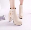 NEW Fall Shoes Women Pointed Toe High Heel Shoes Split Leather Shoes Thin Heel Ankle Boots For Women Elegent Zipper Modern Boots. 