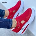 Linguolin Sneakers Women Shoes Woman Tennis Shoes Canvas Shoe Female Casual Shoes Ladies Sport Shoes Platform Sneaker Hollow Out Shoes. 