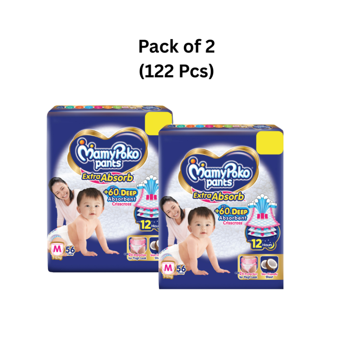 Mamypoko Pants Extra Absorb M 112 - (M56 + M56)